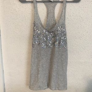 Pink Victoria Secret Sequin Tank Top M